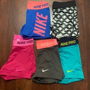 Nike Pro Compression Shorts Lot